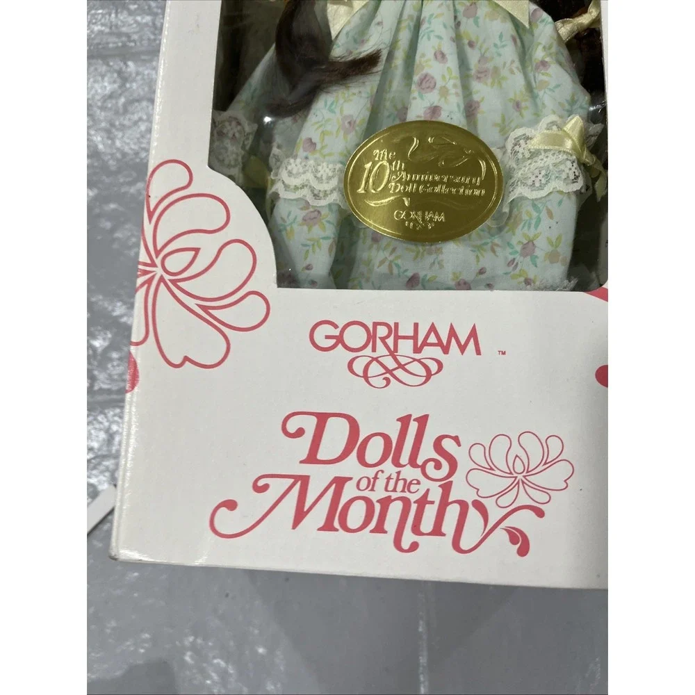 1990 Gorham Dolls of the Month Miss March DM3 15in Porcelain Doll